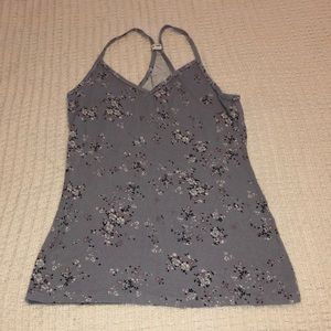 Purple floral camisole